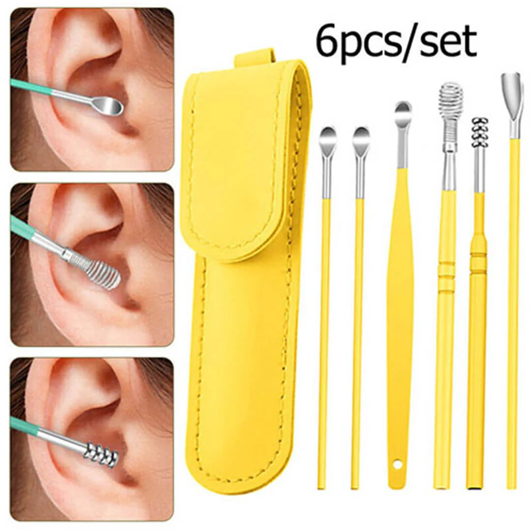 Buy 1 Get 1 Free! 6 Pcs Ear Wax Removal Kit - Best Ear Cleaning Tool in Pakistan