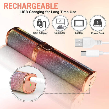 2 in 1 Rechargeable Eyebrow & Facial Hair Remover for Women