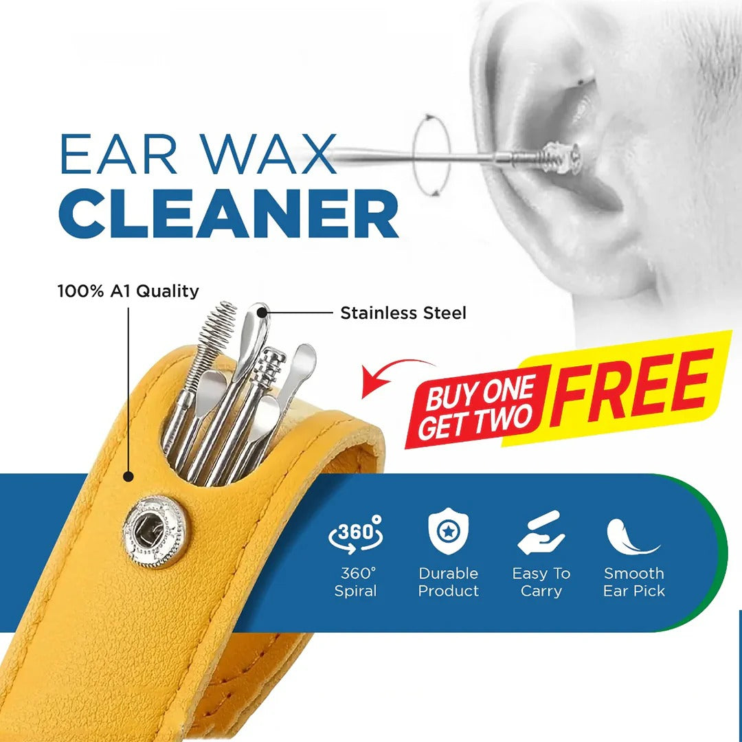 Buy 1 Get 1 Free! 6 Pcs Ear Wax Removal Kit - Best Ear Cleaning Tool in Pakistan